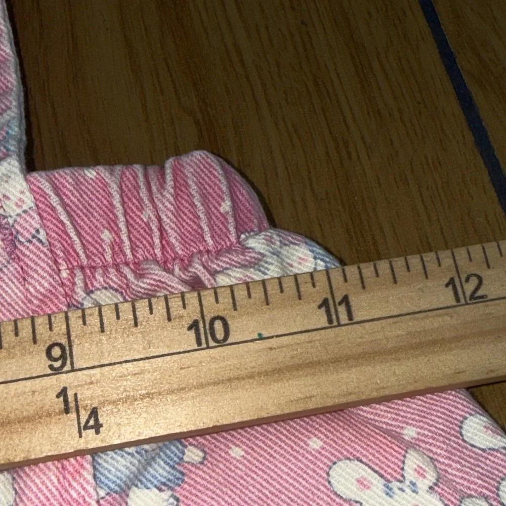 Vintage OshKosh Bgosh Pink Bunny Print Overalls Made in USA 18M‎ Vestbak Denim